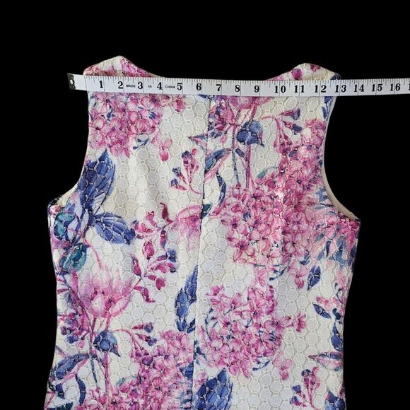 Ivanka Trump Dress Womens 4 Sleeveless Summer Lace Sheath Knit Midi Polyester - Picture 6 of 7